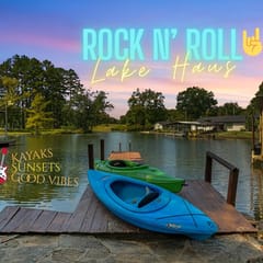 Rock N’ Roll Lake Haus | Lakefront, Kayaks, Decks - Holiday Home